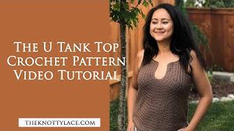 'Video thumbnail for How to Crochet a Modern Tank Top Pattern | Full Video Tutorial (Free Pattern in the link below)'