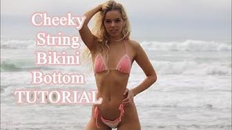 'Video thumbnail for How to Crochet a String Cheeky Bikini Bottom Full Video Tutorial (Free Pattern in the link below)'
