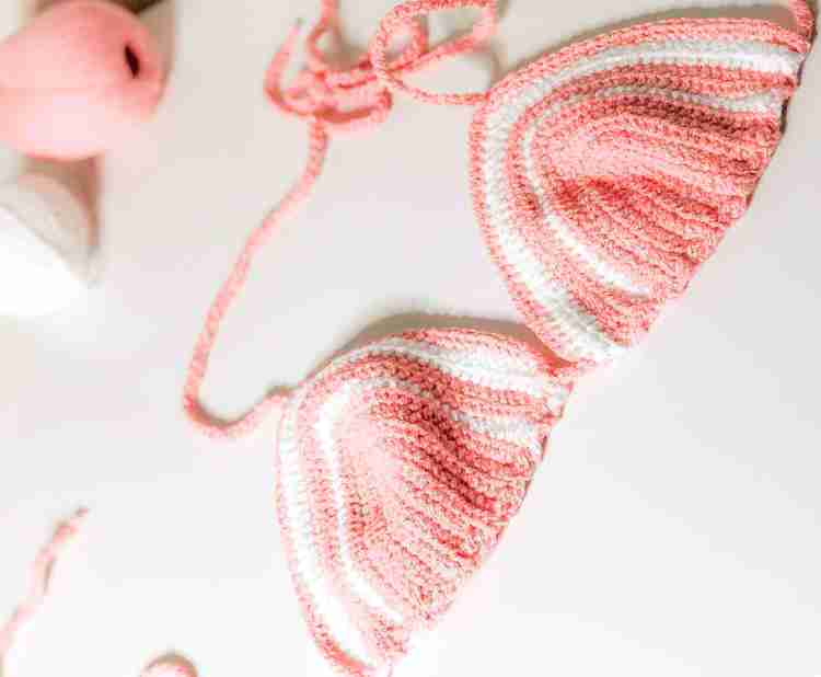 How to crochet a String Bikini Top |Free Pattern & Tutorial