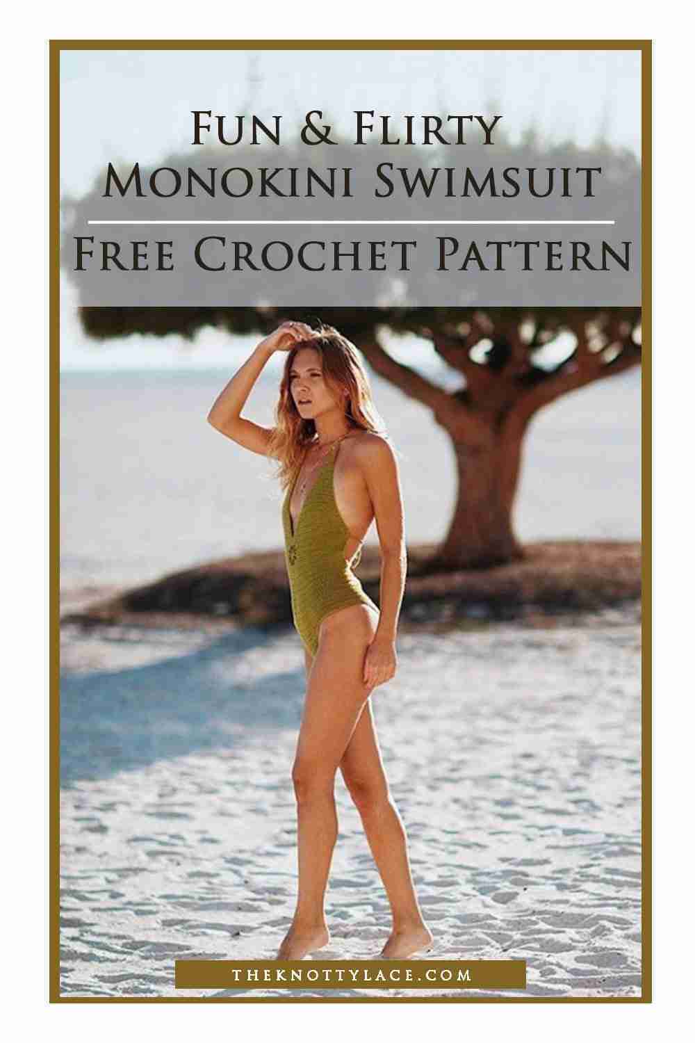 Fun & Flirty Crochet Monokini Swimsuit 👙 | Free Crochet Pattern