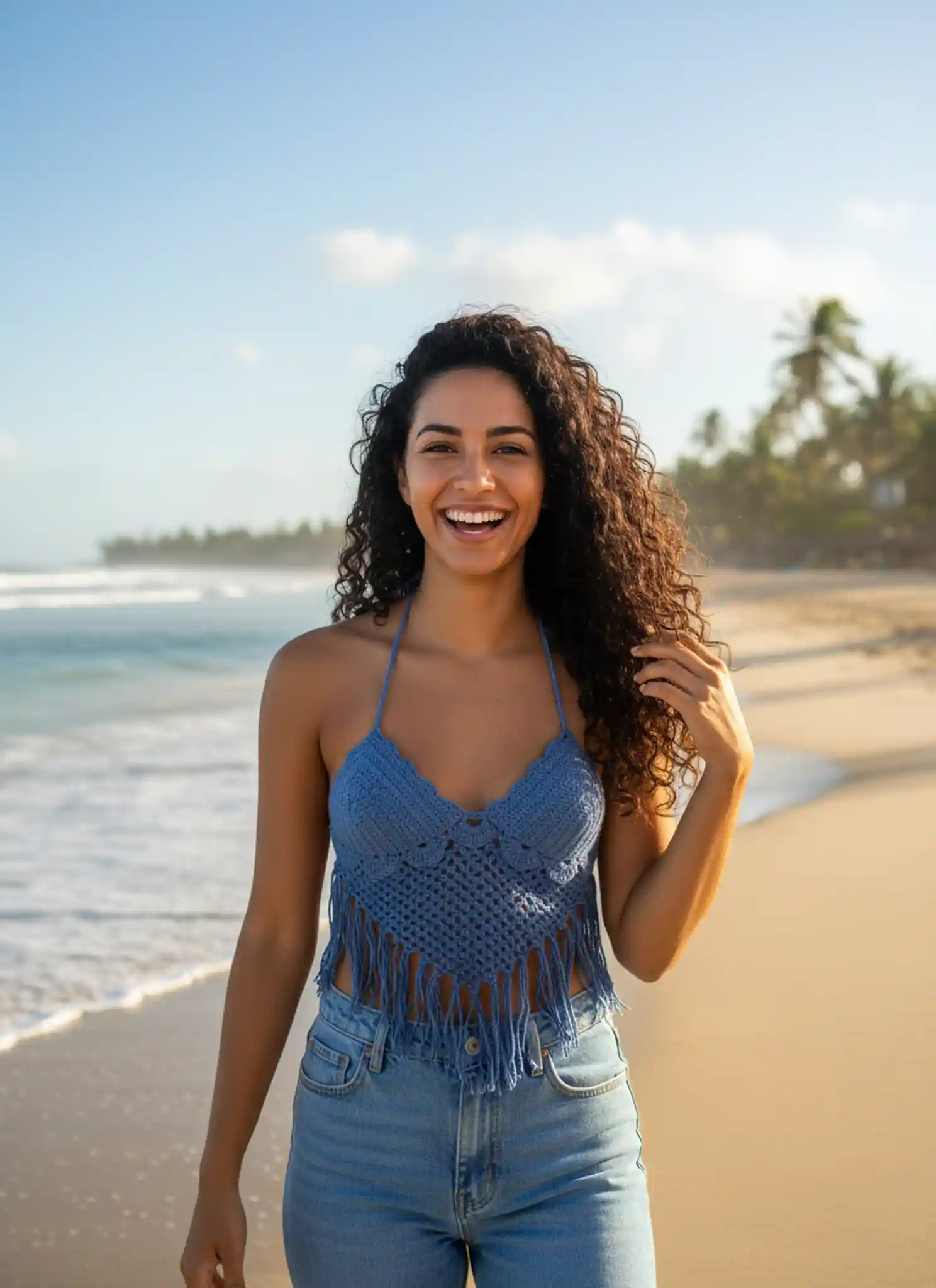 Festival frills top