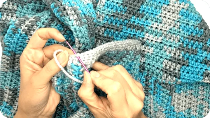 argyle crochet cardigan jacket