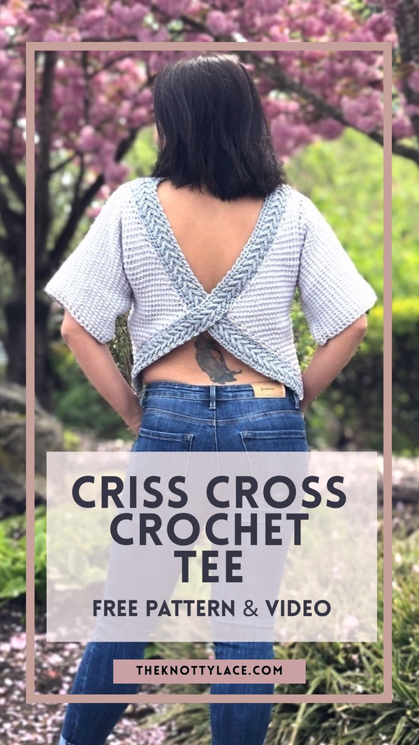 Criss Cross Crochet Tee