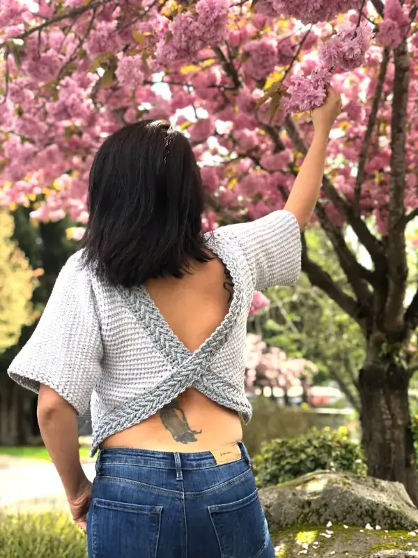 Criss Cross Crochet Tee Free Pattern