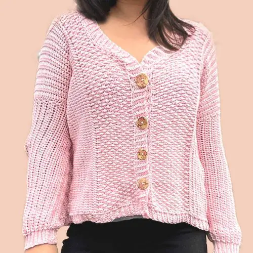 Button up Crochet Cardigan product