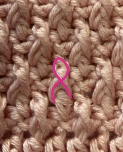 pink ribbon alpine stitches