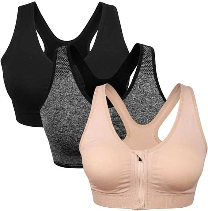 Front Zip Sports Bra