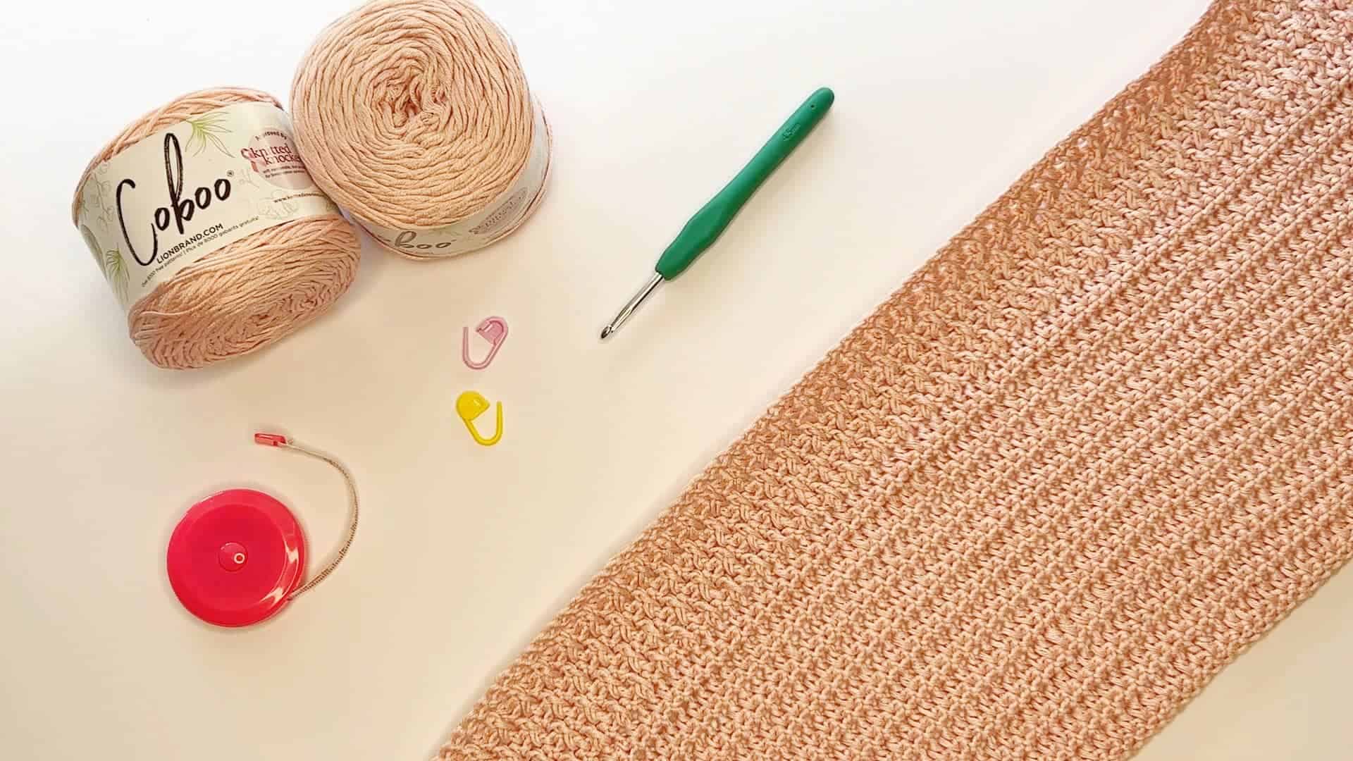 Crochet button up cardigan tools