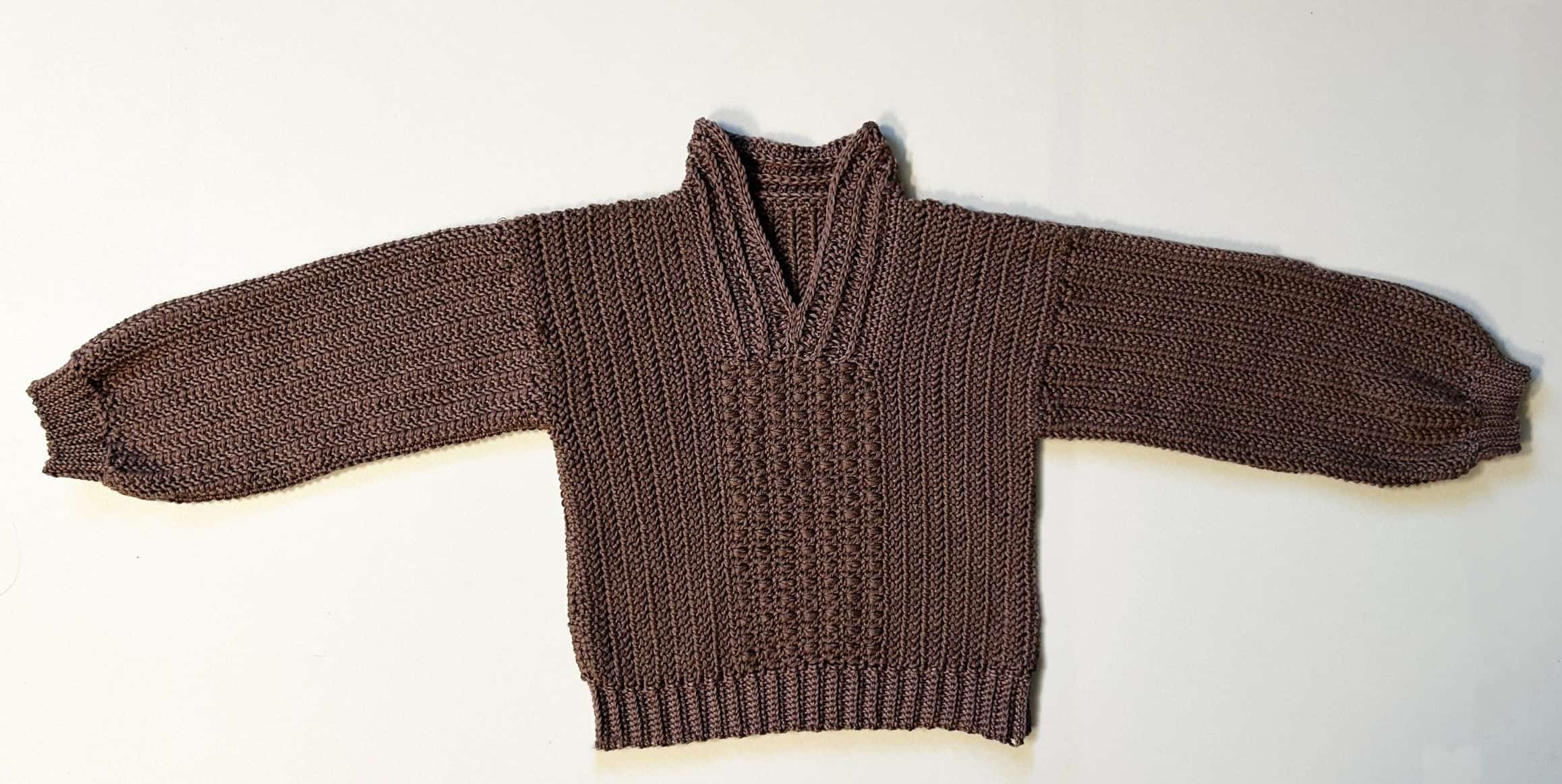 crochet sweater unisex