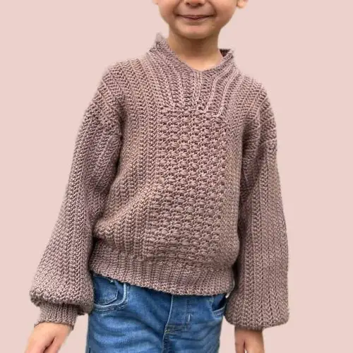 unisex crochet sweater