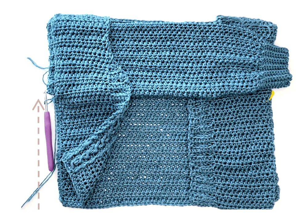 button up cable sweater