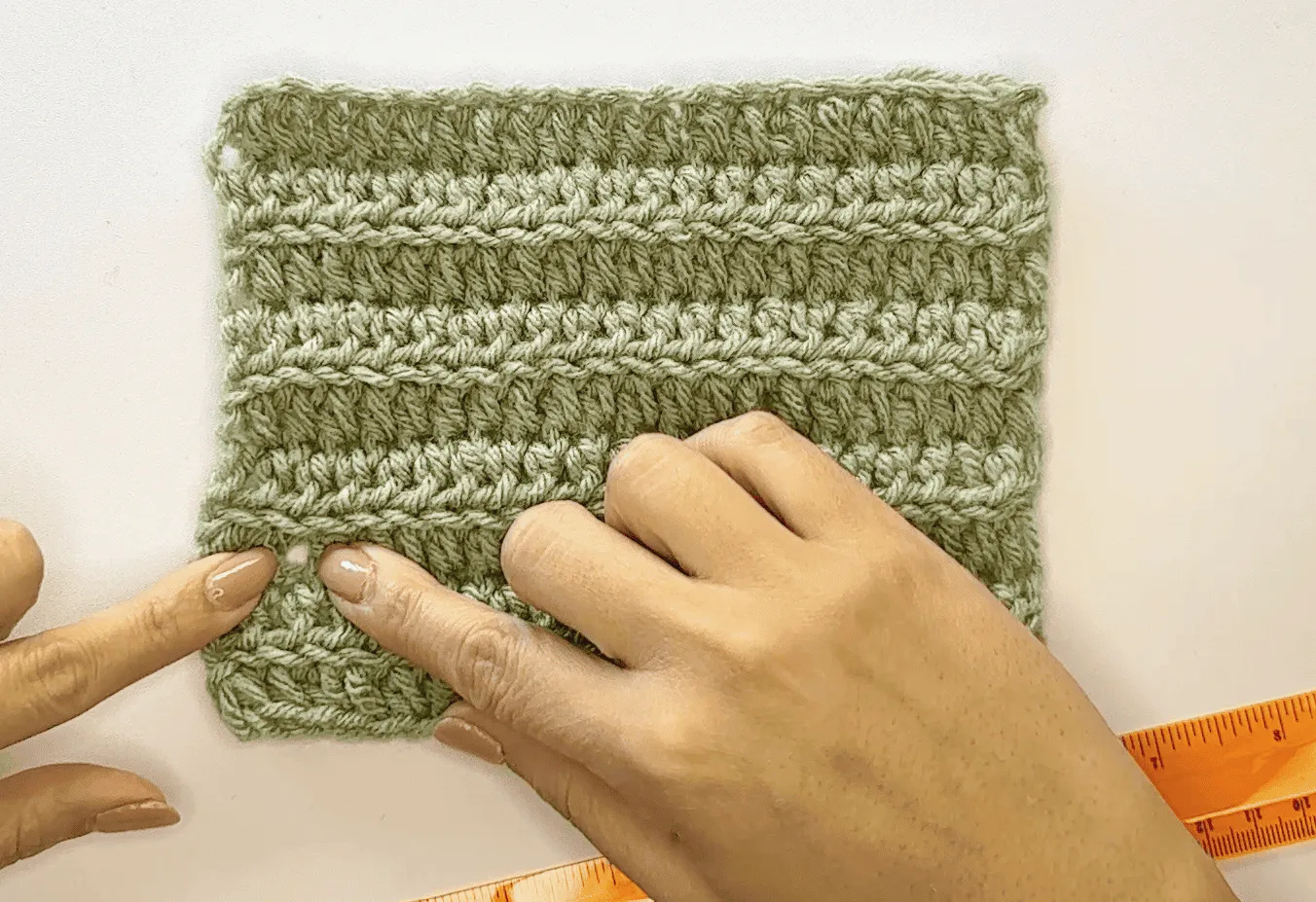 how to measure your crochet gauge