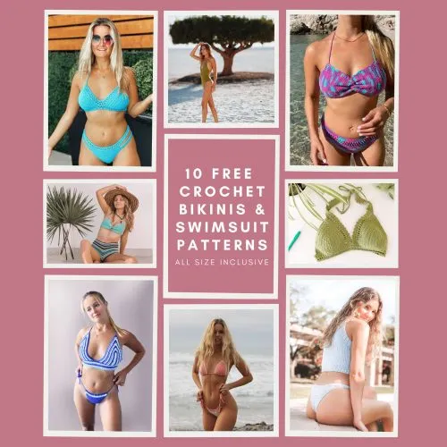 10 Free Crochet Bikinis & Swimsuit Patterns for any size
