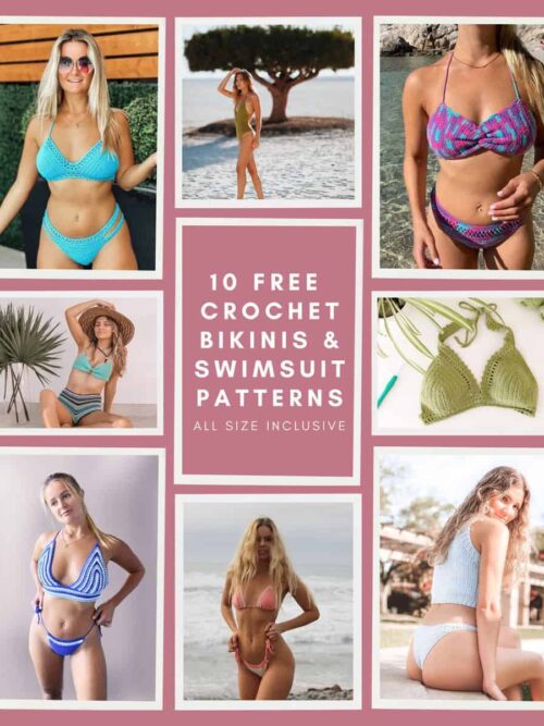 10 Free Crochet Bikinis & Swimsuit Patterns for any size