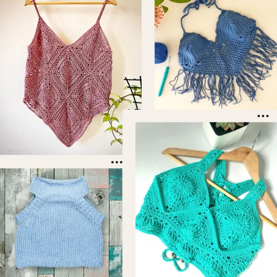free crochet tank tops and crop top patterns1