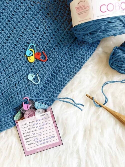 wip tags flat lay