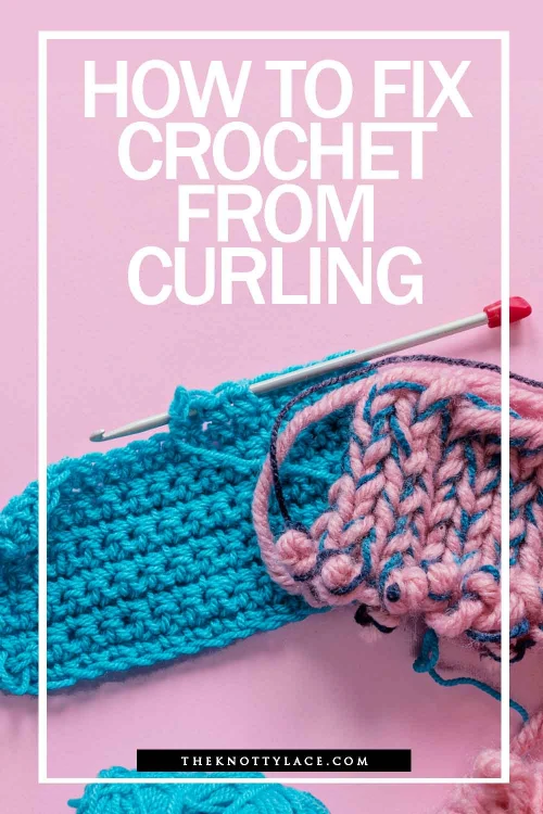 curling crochet swatch sample