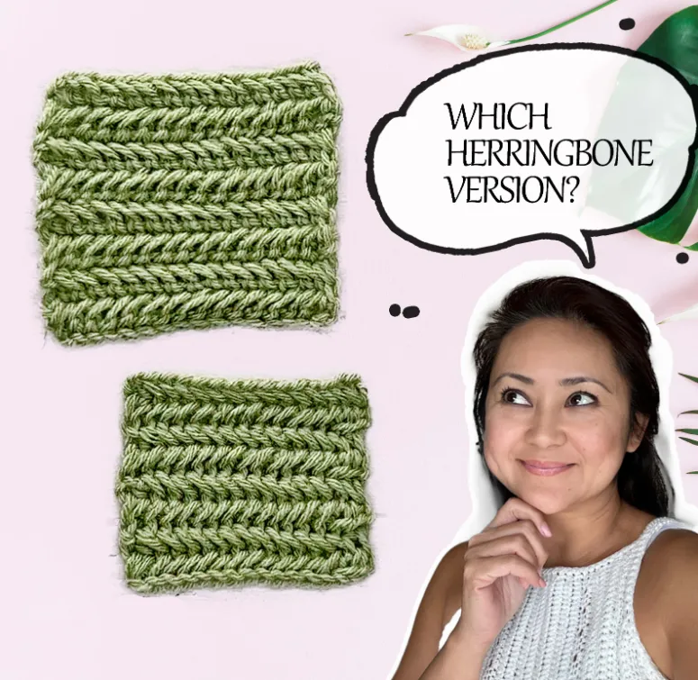 Herringbone stitch - which version