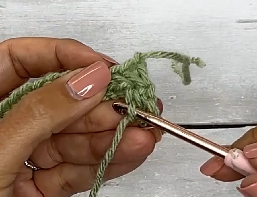 herringbone hdc stitch tutorial