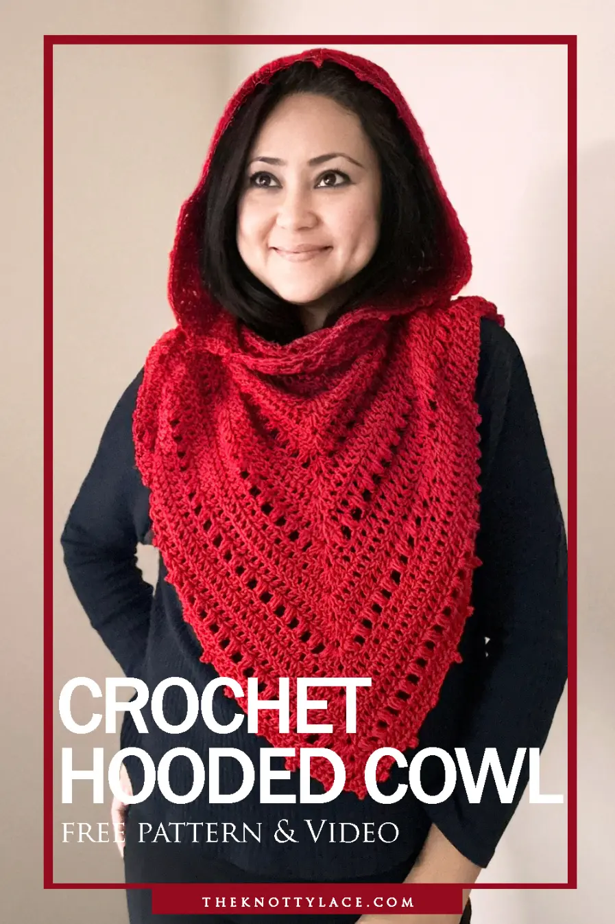 Crochet Hooded cowl free pattern & Vide tutorial