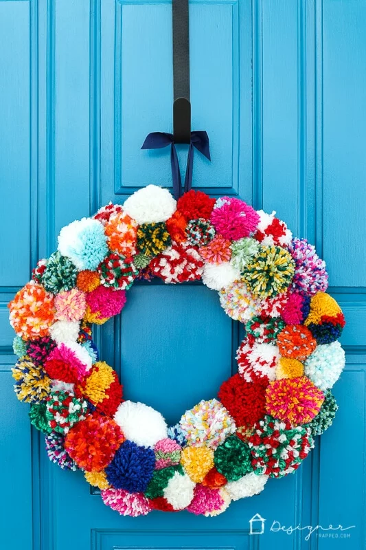 diy-pom-pom-wreath-tutorial