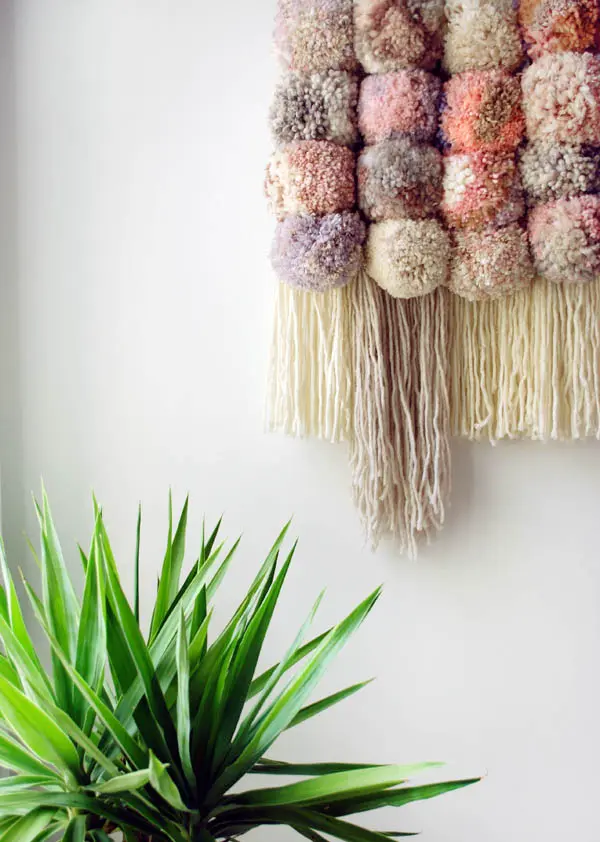 pom pom wall art