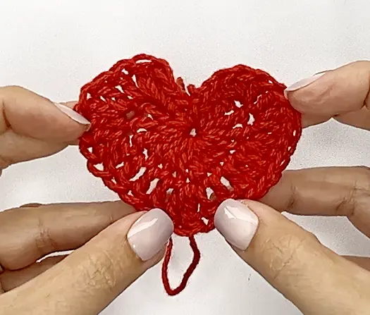 Crochet Heart for granny square