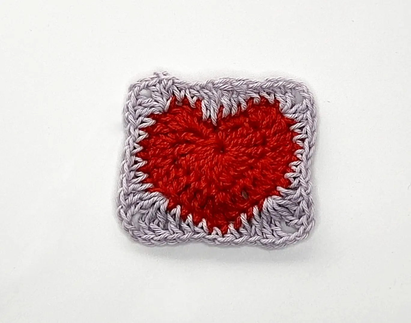 crochet granny square heart pattern