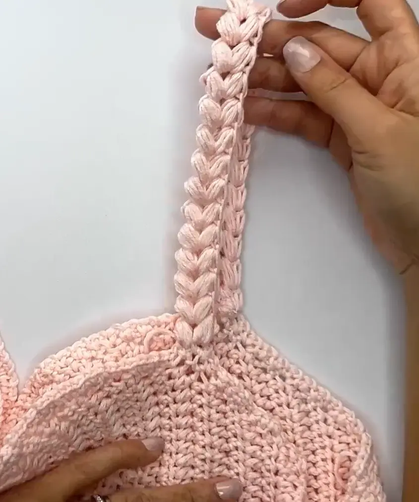 crochet heart puff stitches
