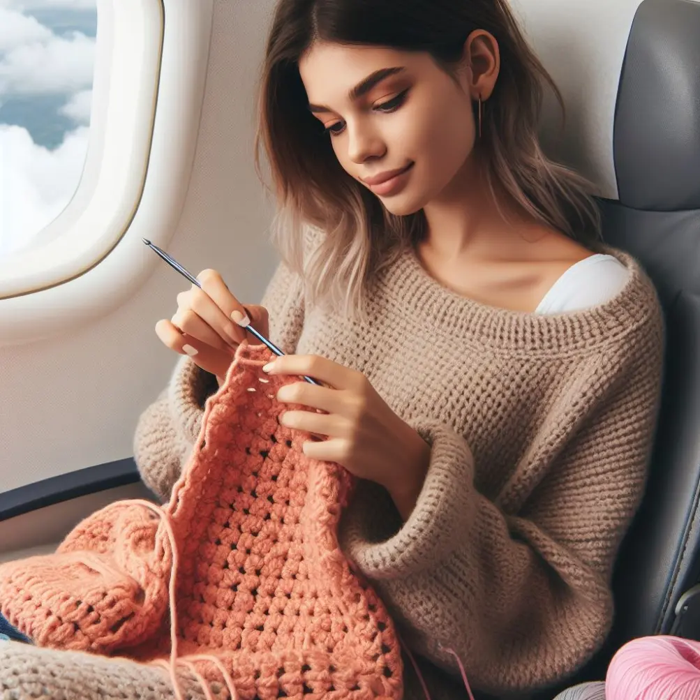 Crochet on a plane_5