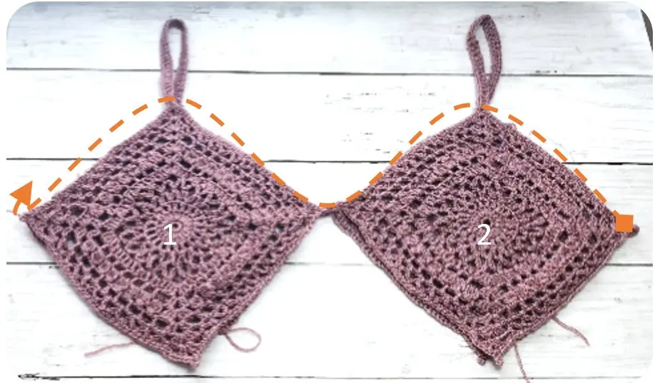 crochet granny square beach cover straps