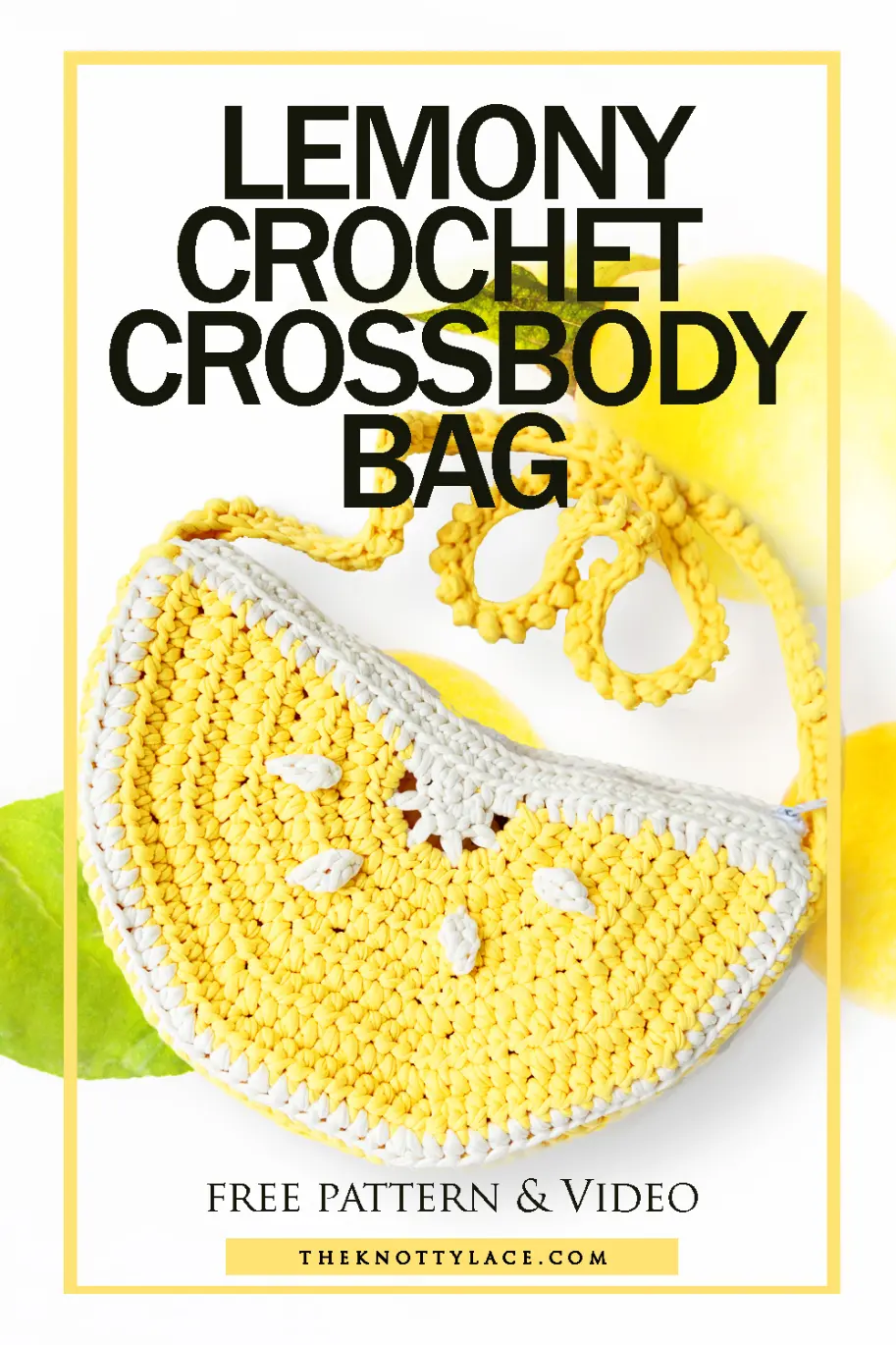 Lemony Crochet Crossbody Bag