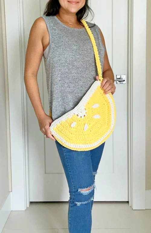 Lemony Crochet Shoulder Bag 6
