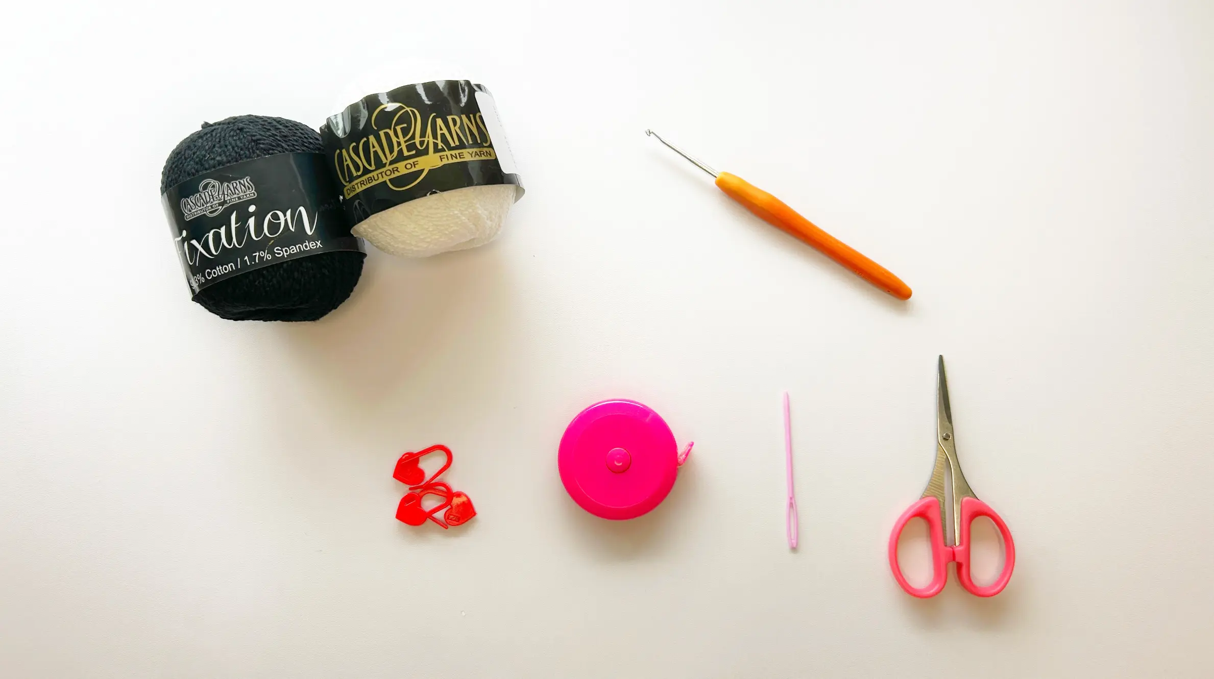 crochet penelope bralette tools and materials
