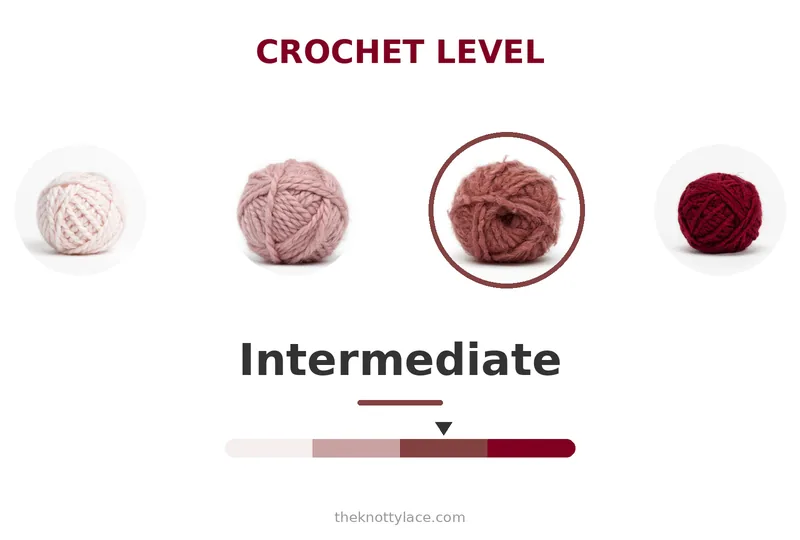 Skill level: Intermediate Crochet skill level: Intermediate