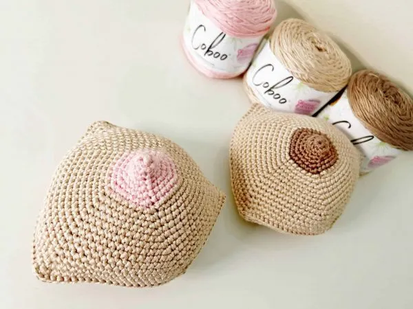 crochet Knockers free pattern & Video breast cancer awareness month